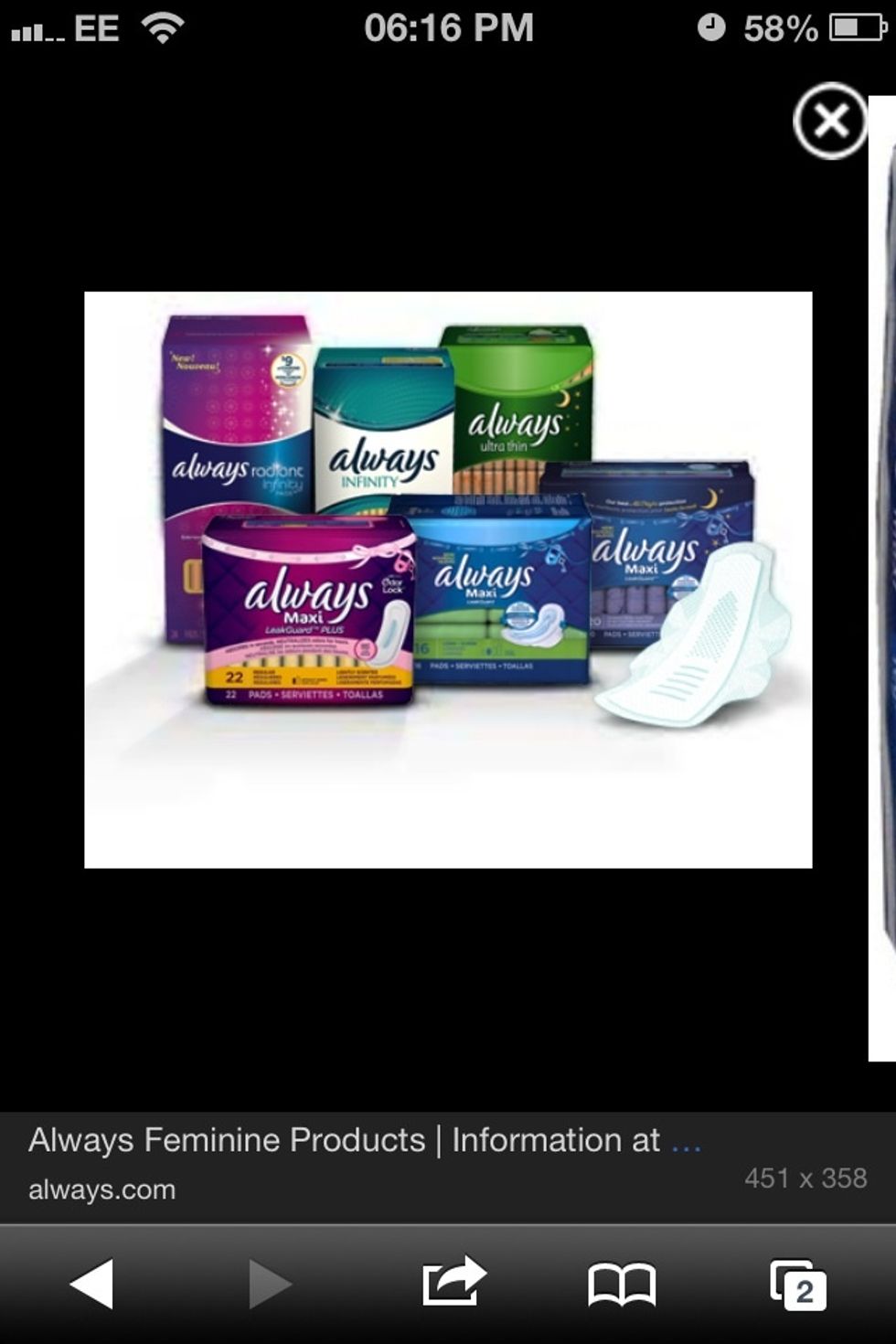There are many types of pads, disposable or reusable. I prefer Always pads, but you should try experimenting to find what works for you. You should change every 2-4 hours depending on your flow.