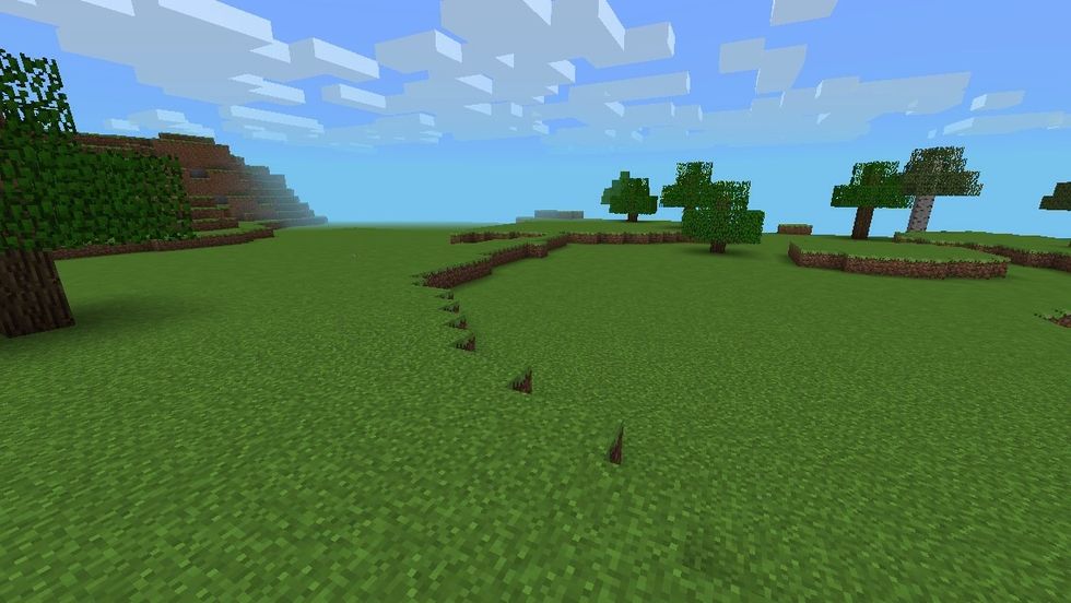 There are new colours and textures to blocks, this pic is of the lighter colour of grass . The textures are taken from the PC version of Minecraft.