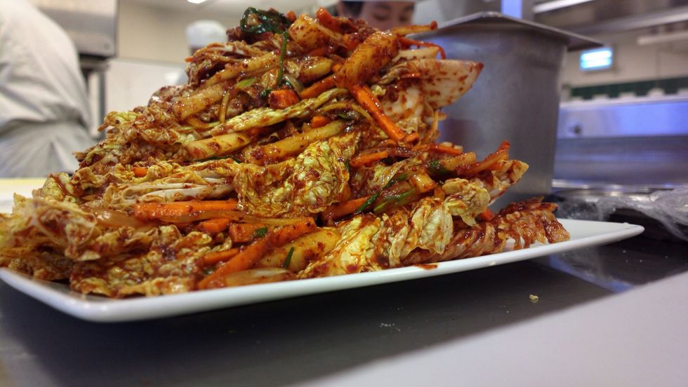 There are over 180 different types of Kimchi. All are super foods of Korea, enriched with cancer fighting vitamins such as A, B, C, beta carotene, acidophilus and a great digestion aid. Amazing hey?