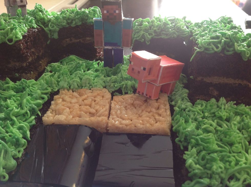 There are plenty of figurines online, you just have to find the ones you like. I also used a thicker paper, much more sturdy and can handle the hot glue gun better