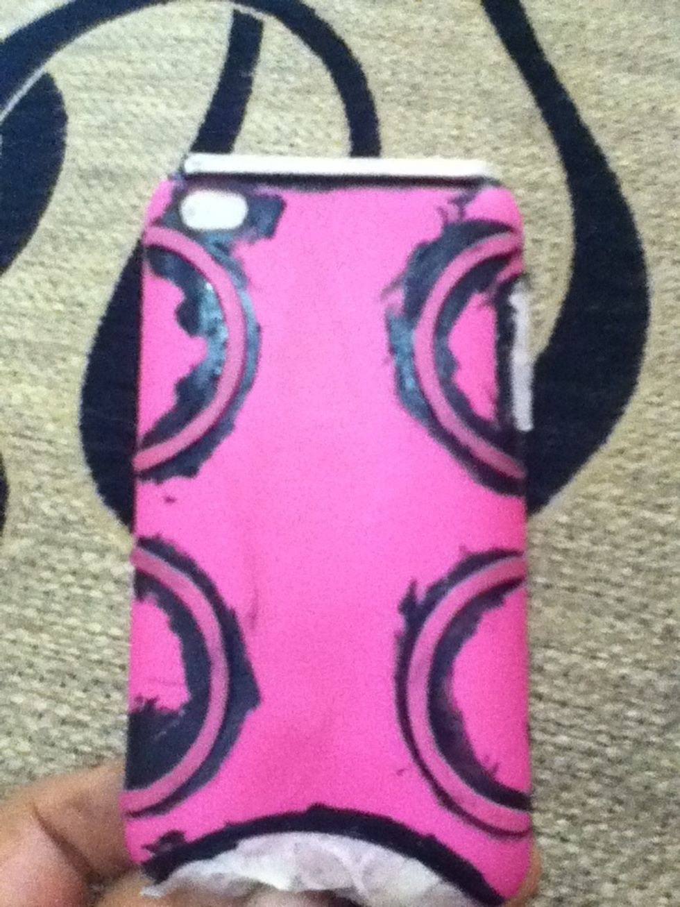 There are some areas u can't put tape on so paint AROUND the areas u don't wanna paint (even around the areas which have tape)