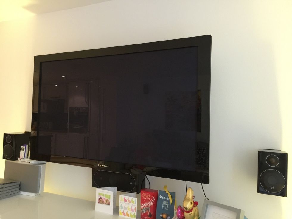 There are three things that must be turned on to watch TV. The television, YouView and the Audio Visual Amplifier (AMP).