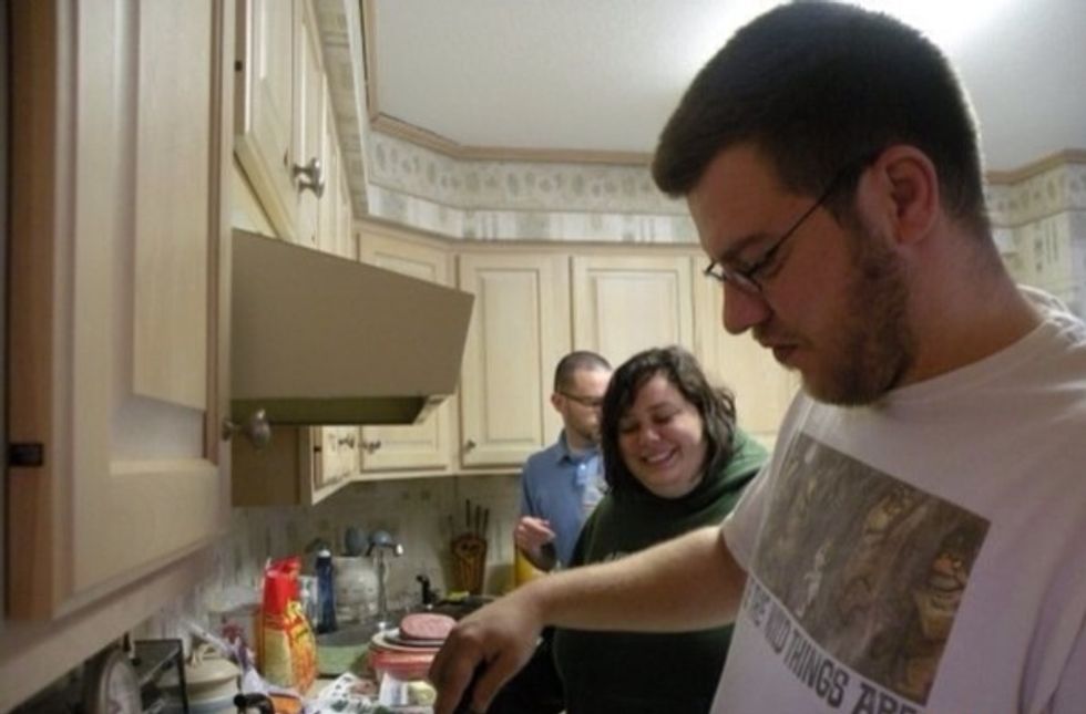 There are too many people in my kitchen!