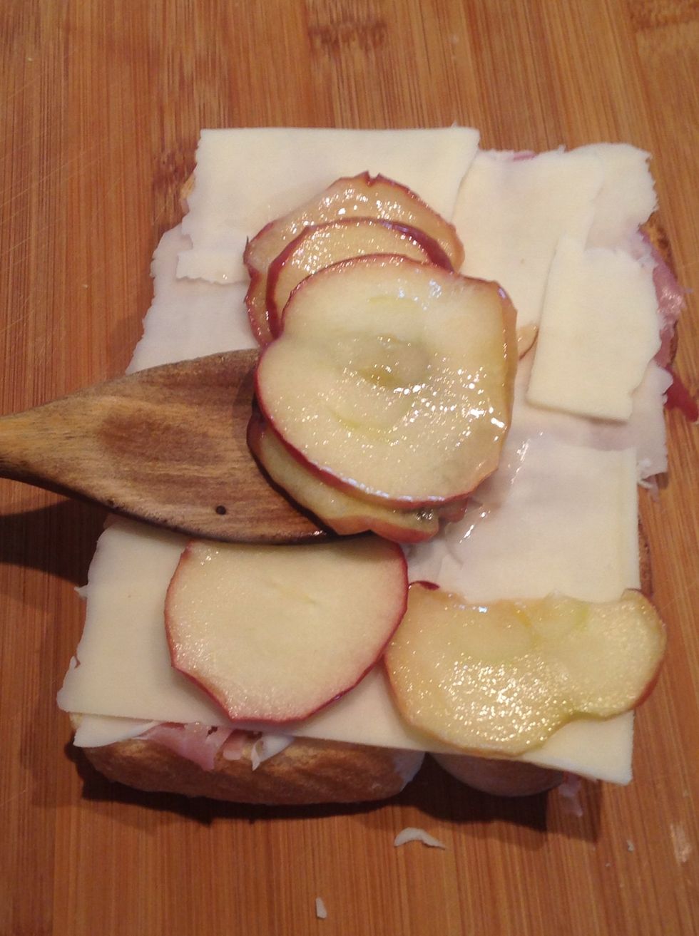 There goes the apple