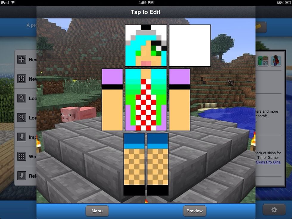 There I changed her shirt