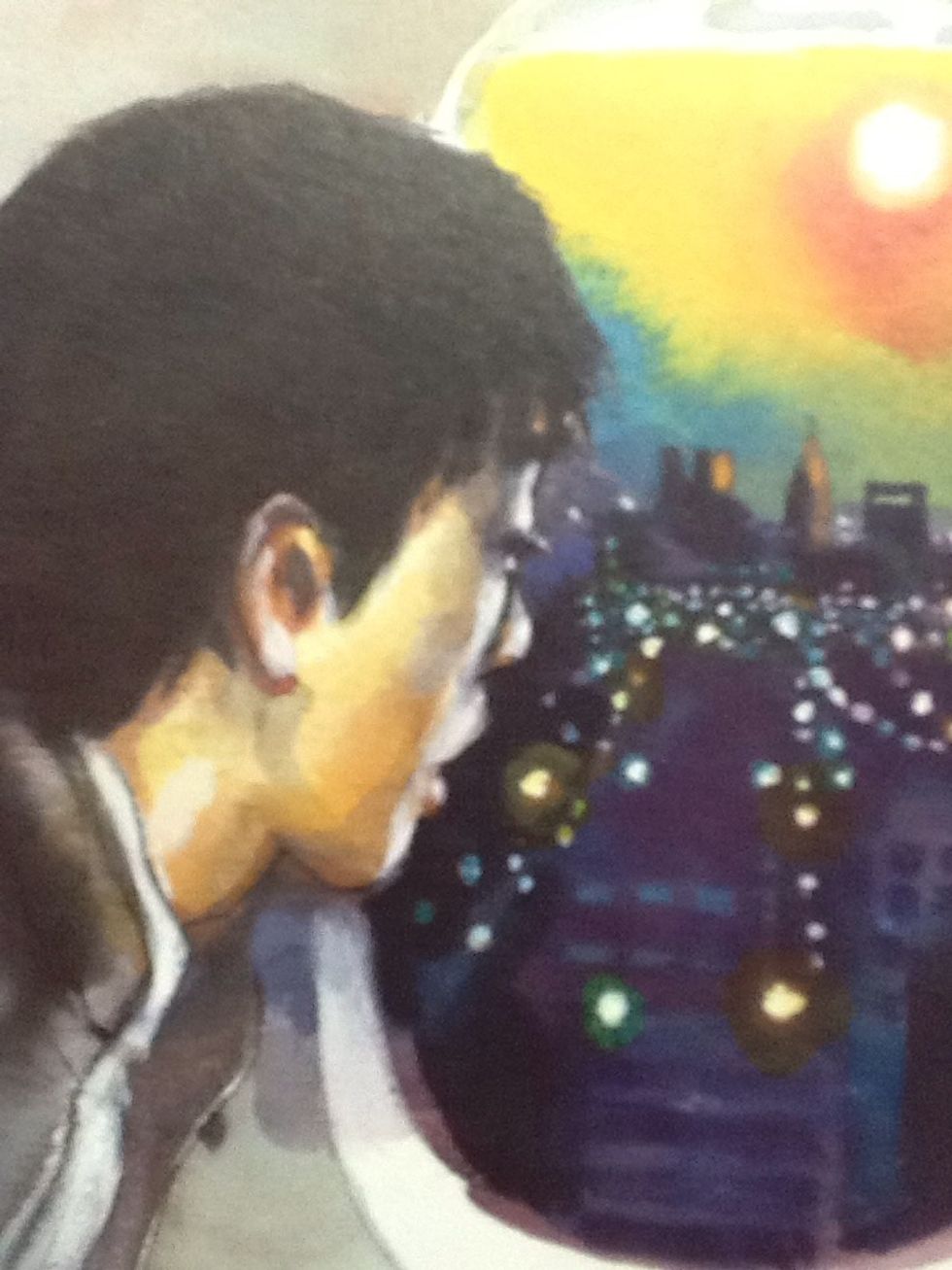 There is a big area around the main feature. Which is the guy.