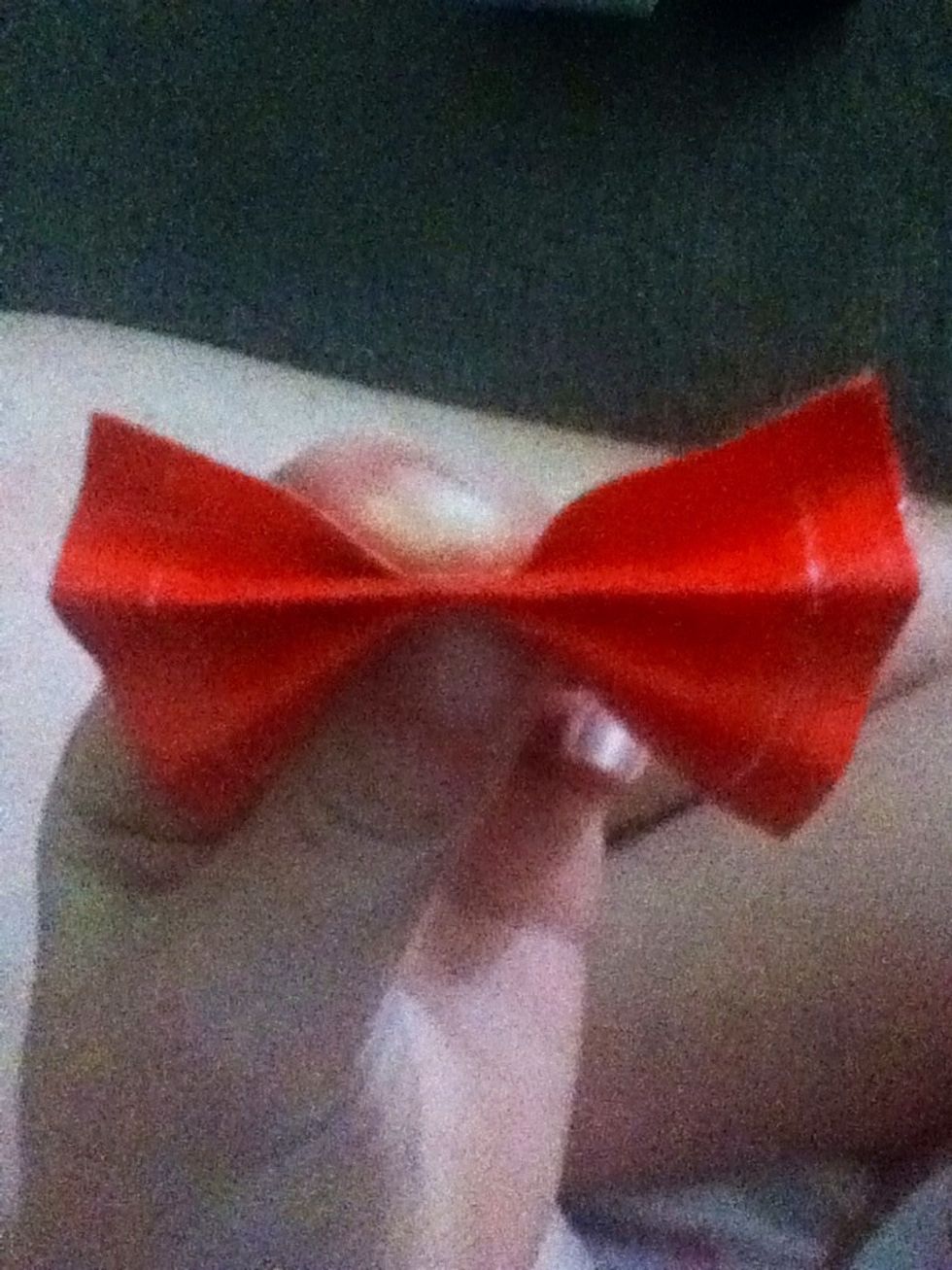There is a bow shape