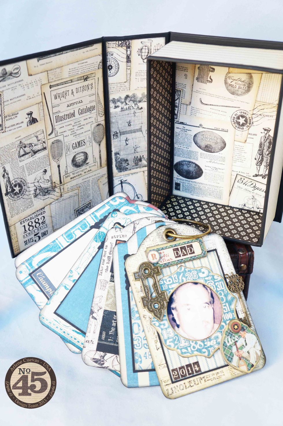 There is enough real estate inside the box to store other keepsakes in addition to the Tag Album.