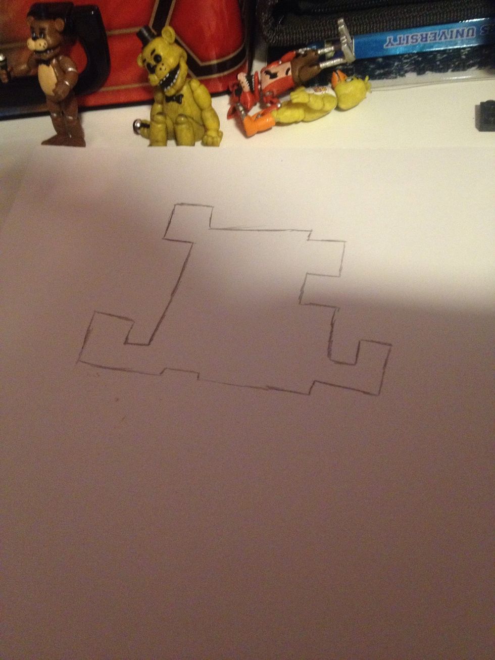 There is Golden Freddy's body all finished