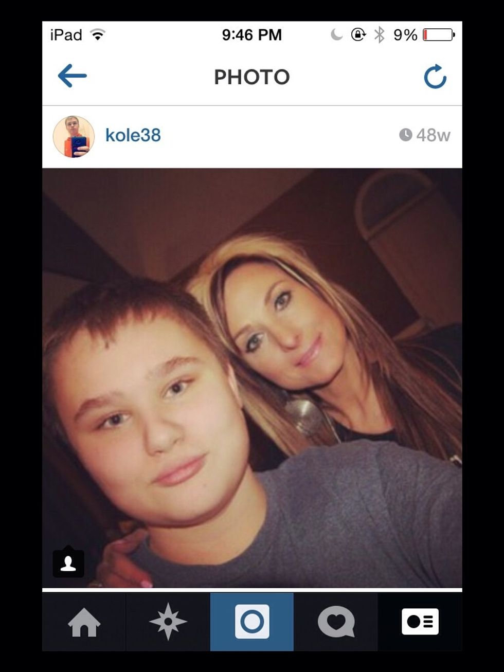 "There is nothing like the bond between a mother and her son" she's always there when I need her and I'm also there for her \ud83d\udc95