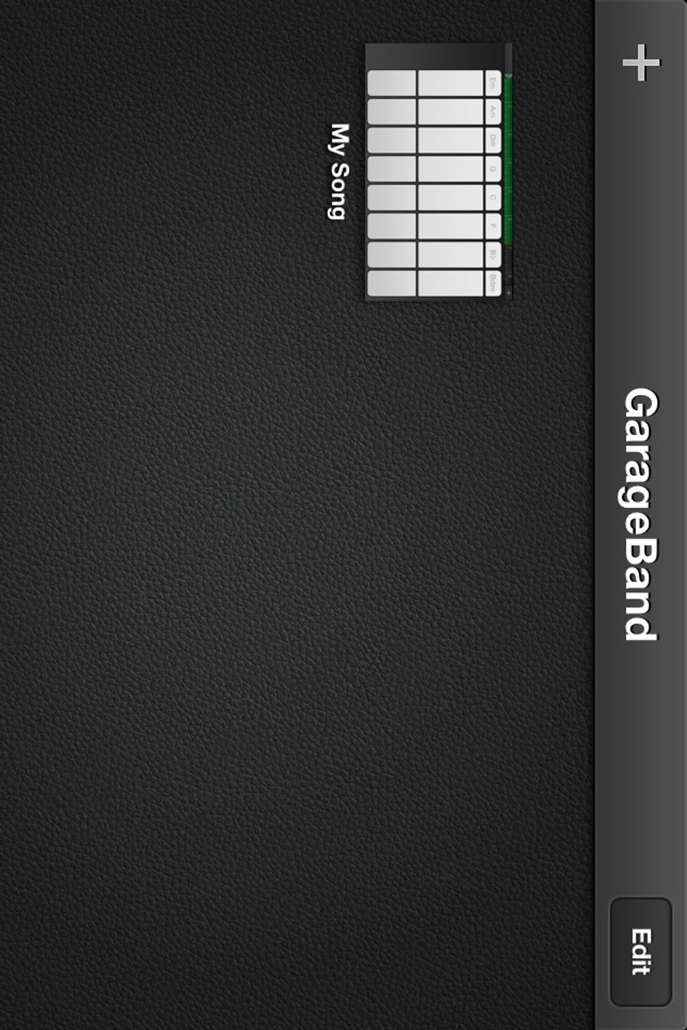 There is our song. Tap EDIT.