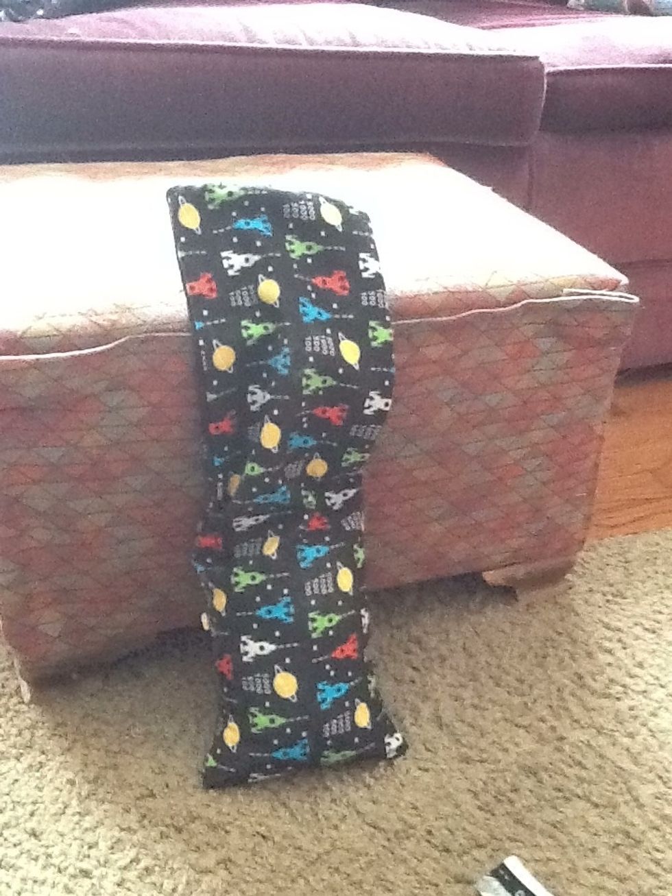 There it is, all done! I filled this one half way. Hard to tell in the pic but just fold over to see how full. And you may find you like less or more corn