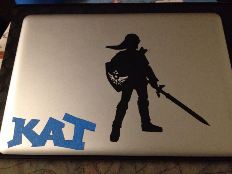 There it is. Make sure to rub a couple of times gently so it can stick good