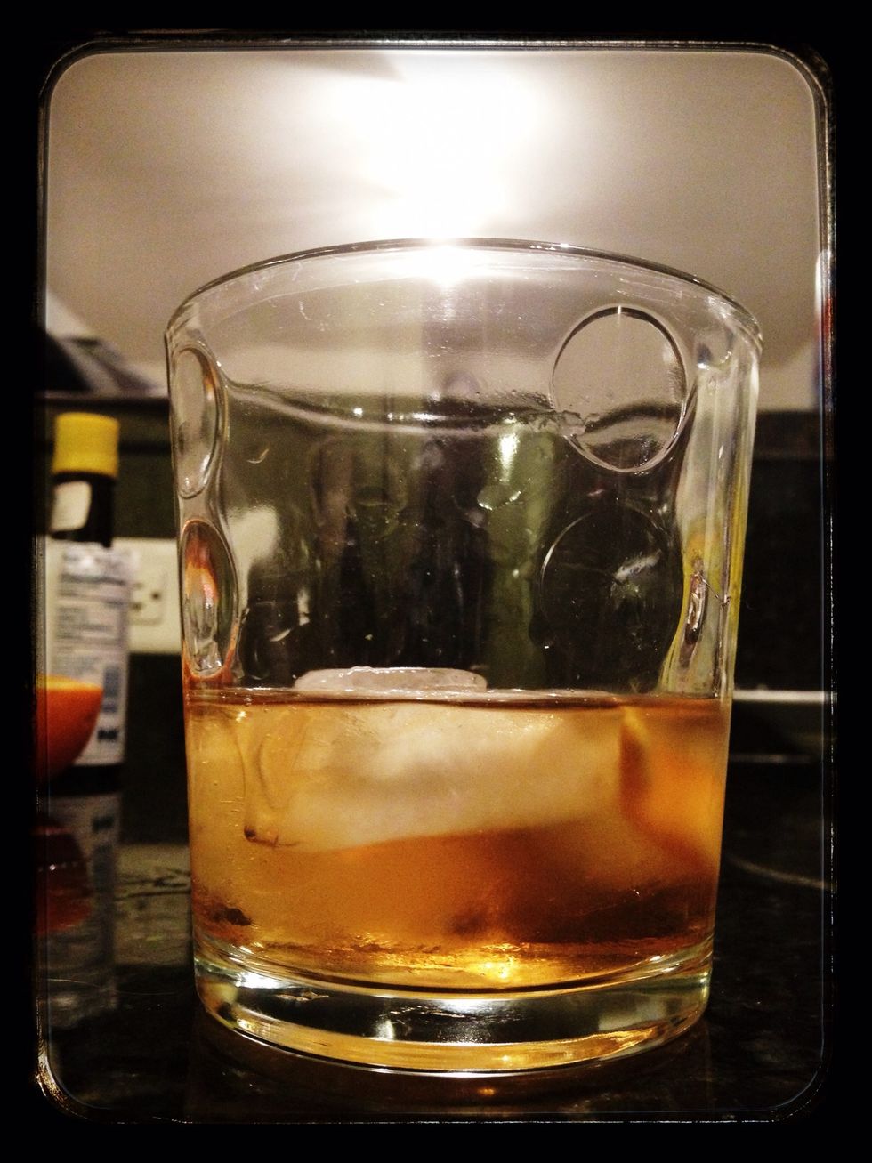 There it is. You just made an old fashioned, old fashioned! Cheers!