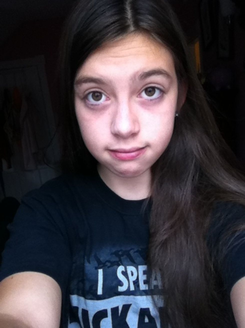 There. Now blend it with your foundation if youre using any. I'm not.