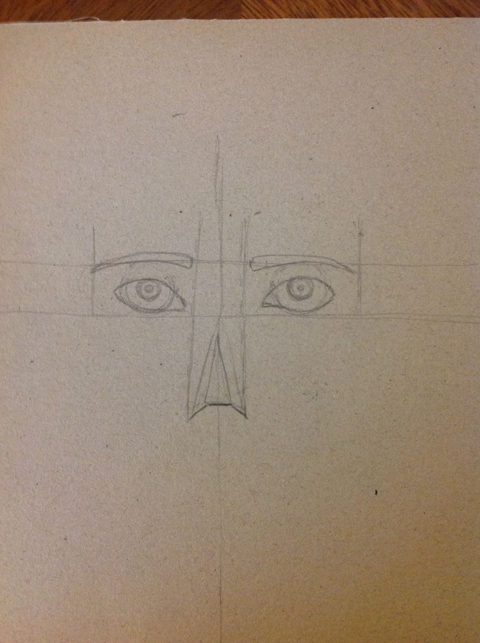 There's a lot of type of eyebrow. I chose this form. You can correct it anytime!
