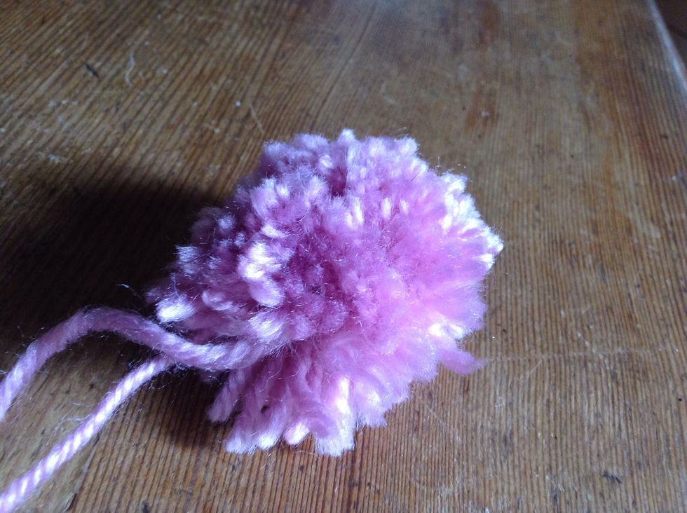 There's what your Pom-Pom should look like. Trim if you like.