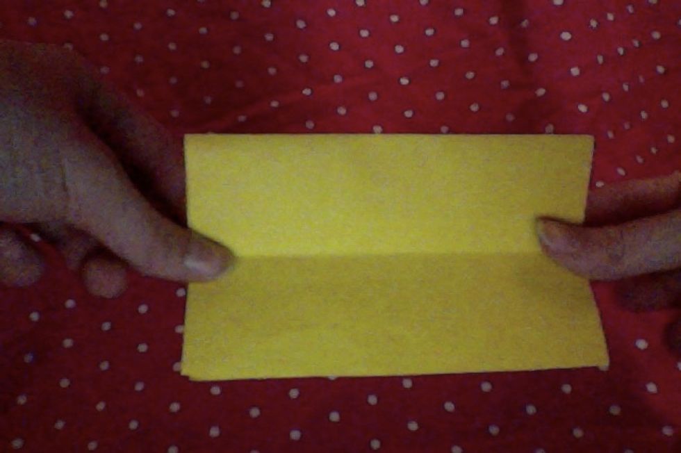 there should be a crease across the paper, like this.