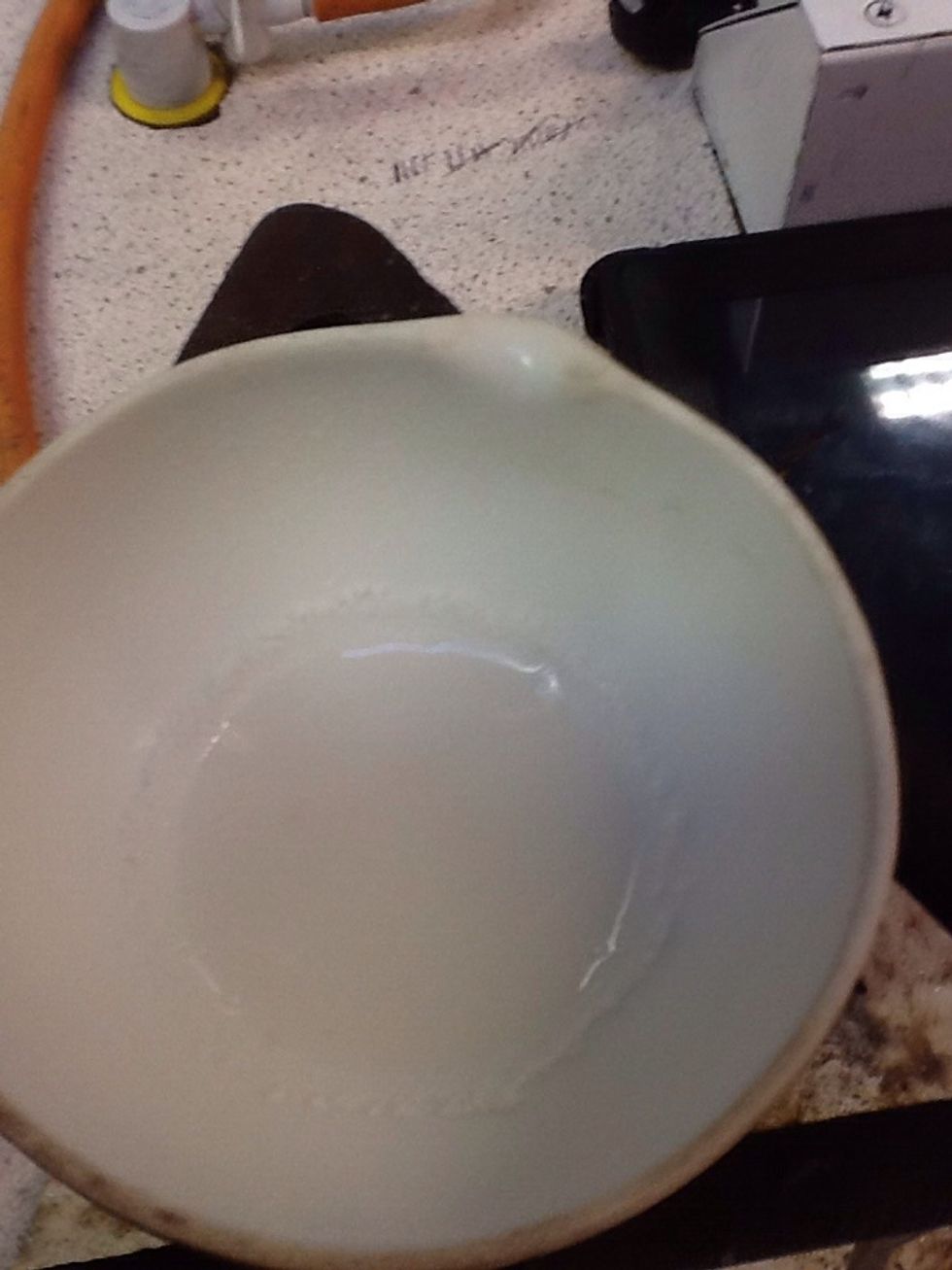 There should be salt around the edge.