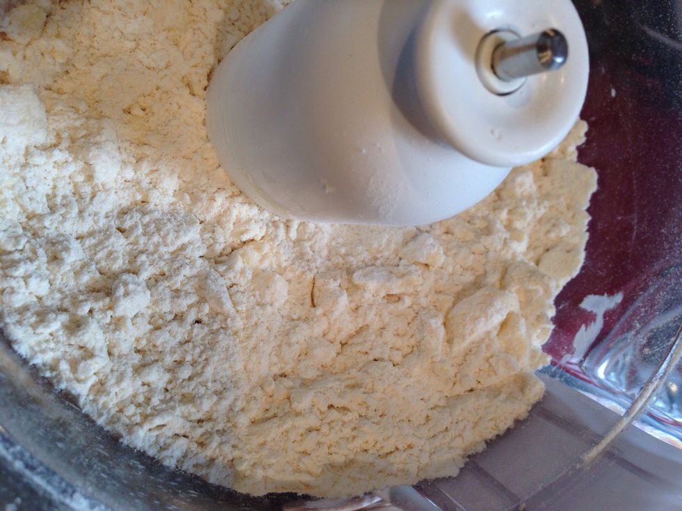 There should still be small lumps of butter in the flour mix