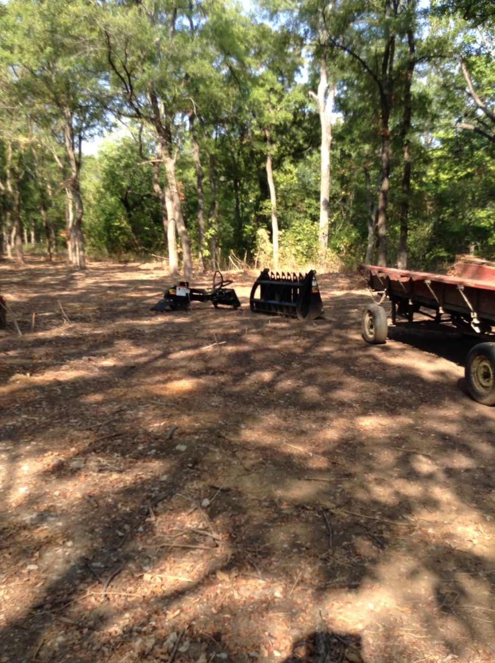 There where wood some places.