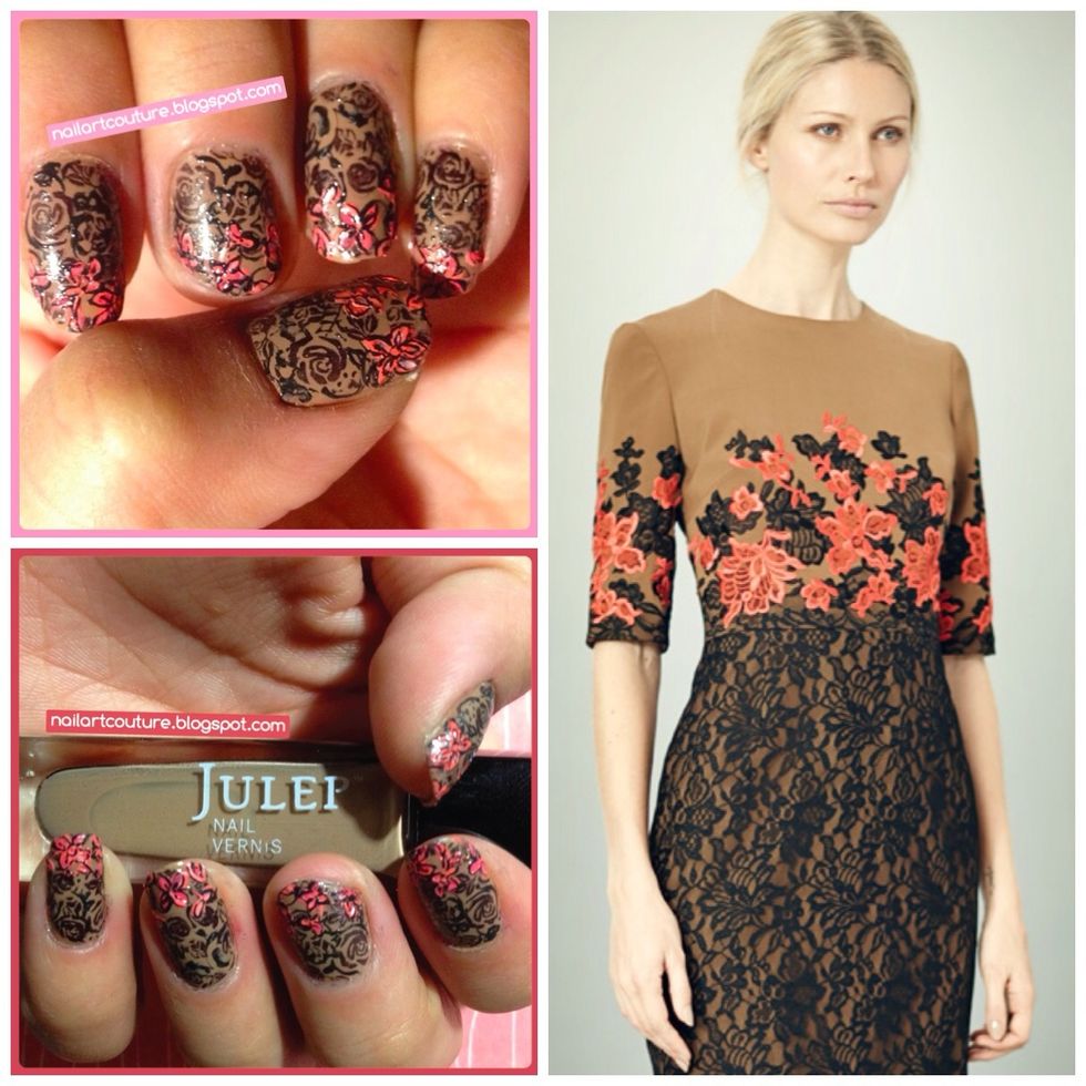 There you have an Erdem inspired nail art!