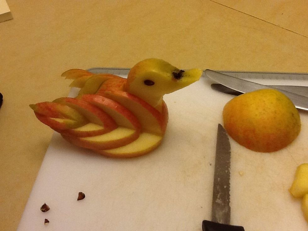 There you have it, an apple bird