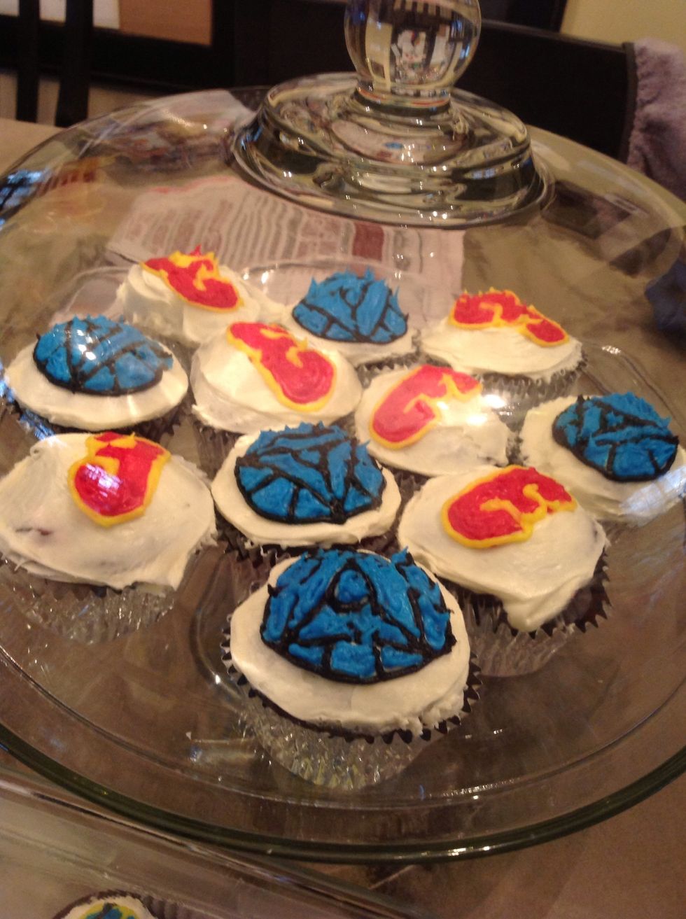 There you have it! I did "3" cupcakes as well, in honor of Iron Man 3 coming out on May 3rd.