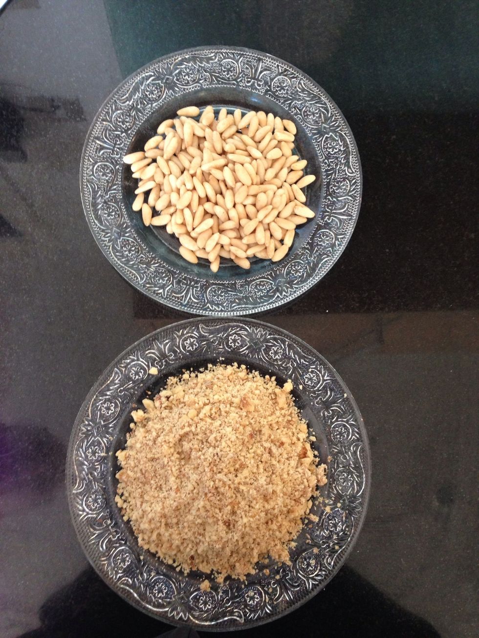 These 2 ingredients will make your salsa so different: Raw pine seeds and raw ground walnuts