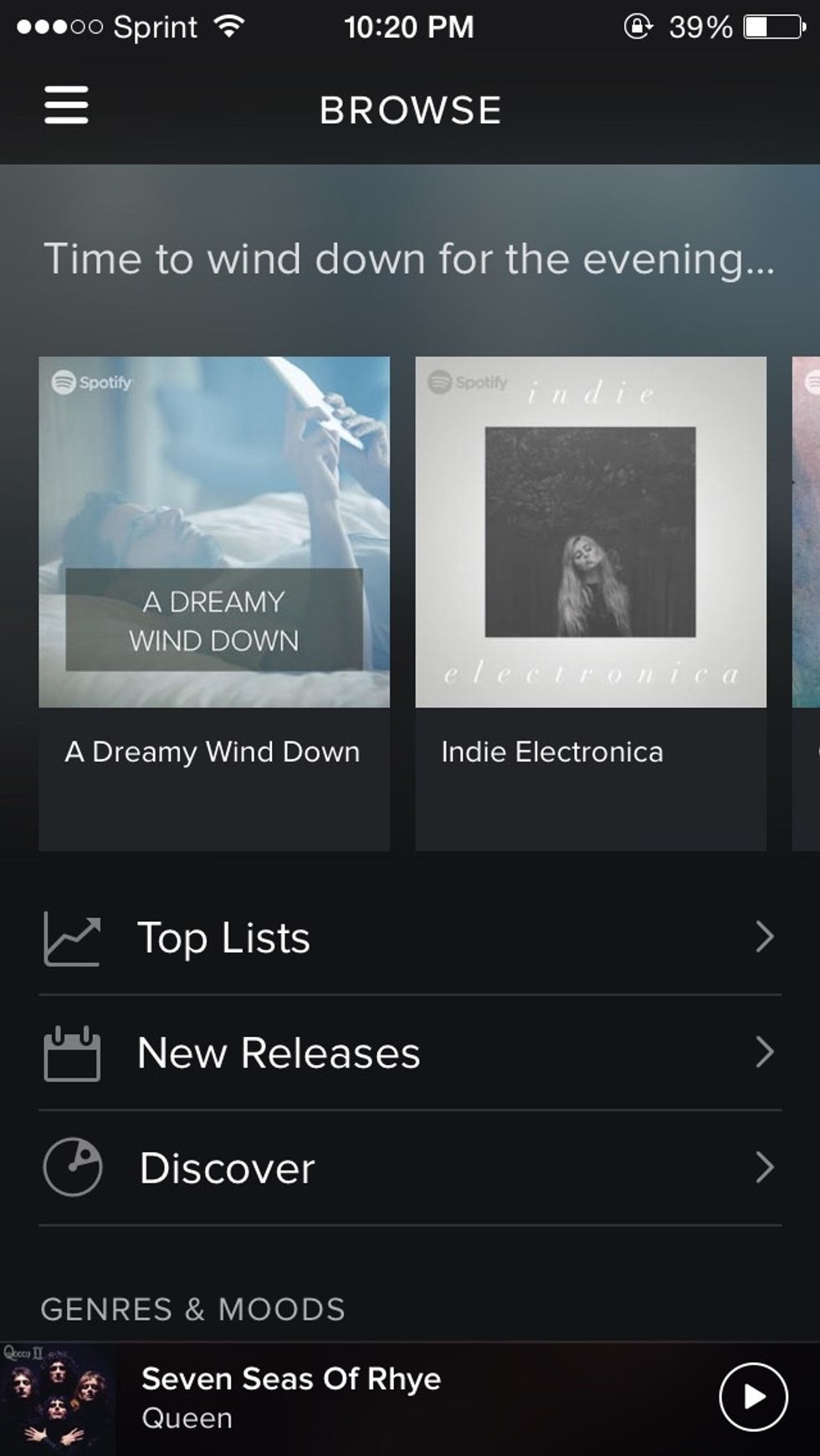 These 3 categories at the bottom are constantly updated with new artists based on what you listen to in the radio!