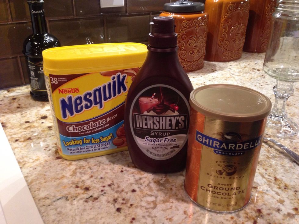 These all taste great for this recipe. I used the Nesquik in this one.