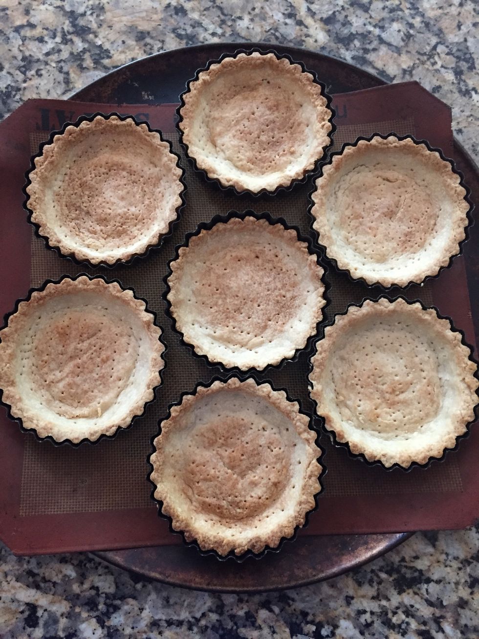 These are beautiful once they're naked off! After removing the foil at the 15 min mark, bake another 10 or until they are browned up