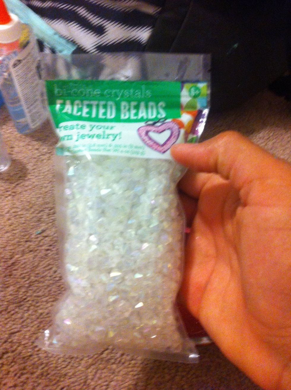 These are crunchy beads I'm adding.