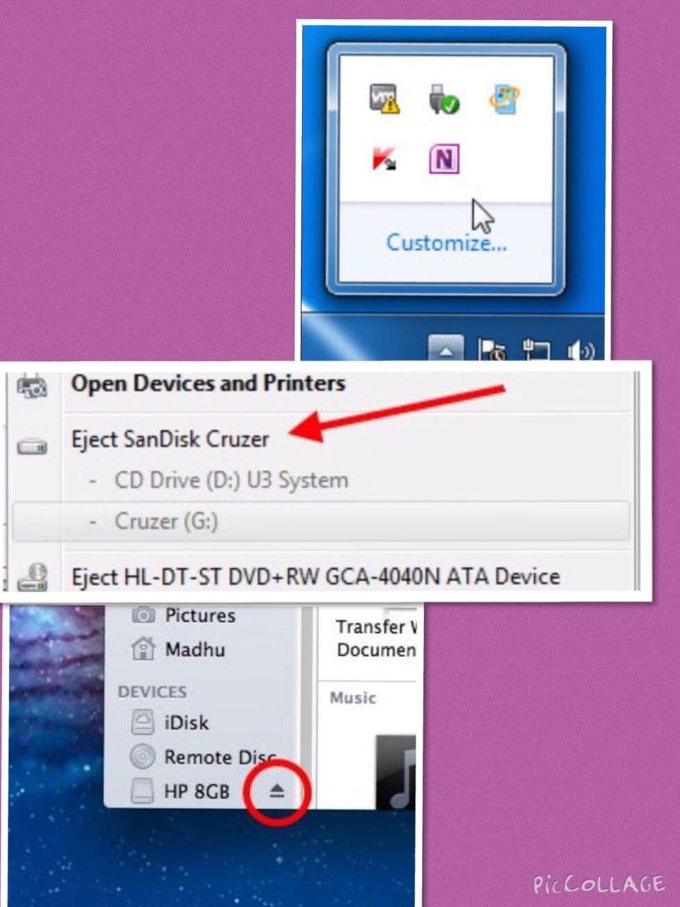 These are just a few ways to eject it