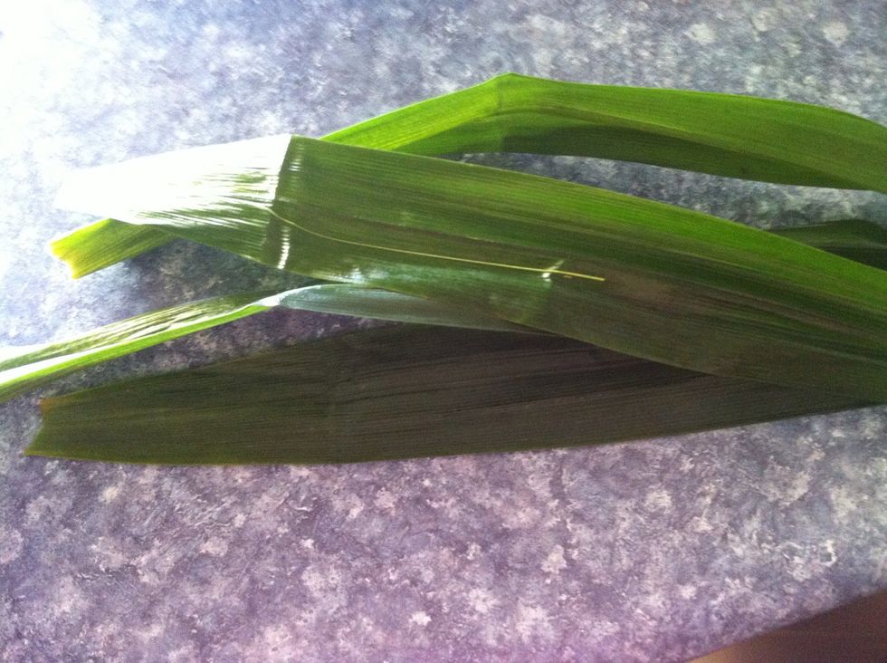 These are known as pandanus or pandan leaves. Use this instead of pandan essence or extract.it gives a lovely & subtle smell & flavor