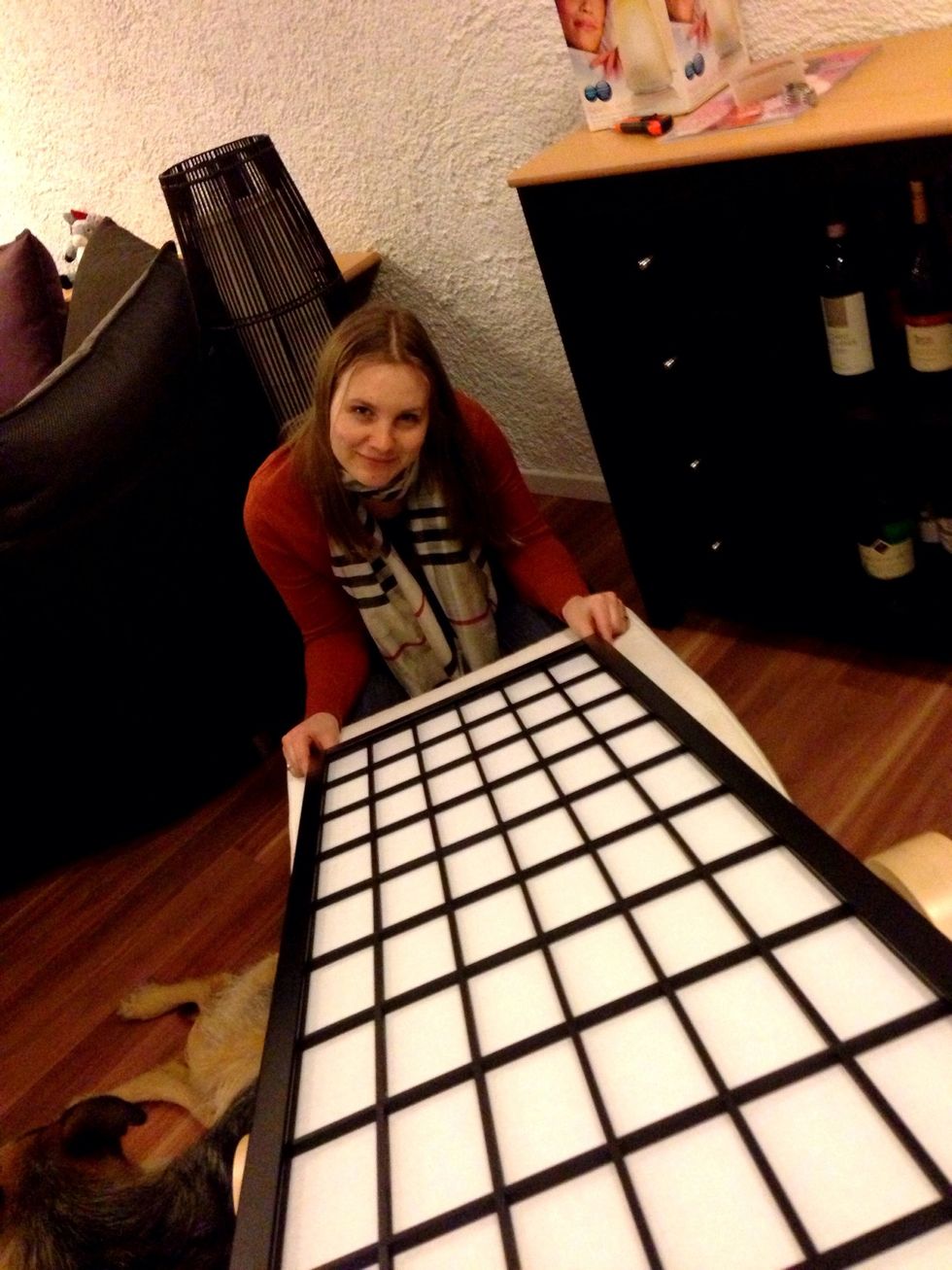 These are long and slippery tiles, so make sure you have someone to help you.