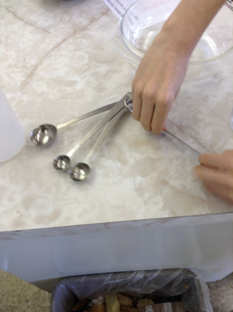 These are measuring spoons teaspoons and tablespoons. These are used to measure small amounts of an ingredient. I can use these spoons when I measure the a,punt of sugar in a recipe.