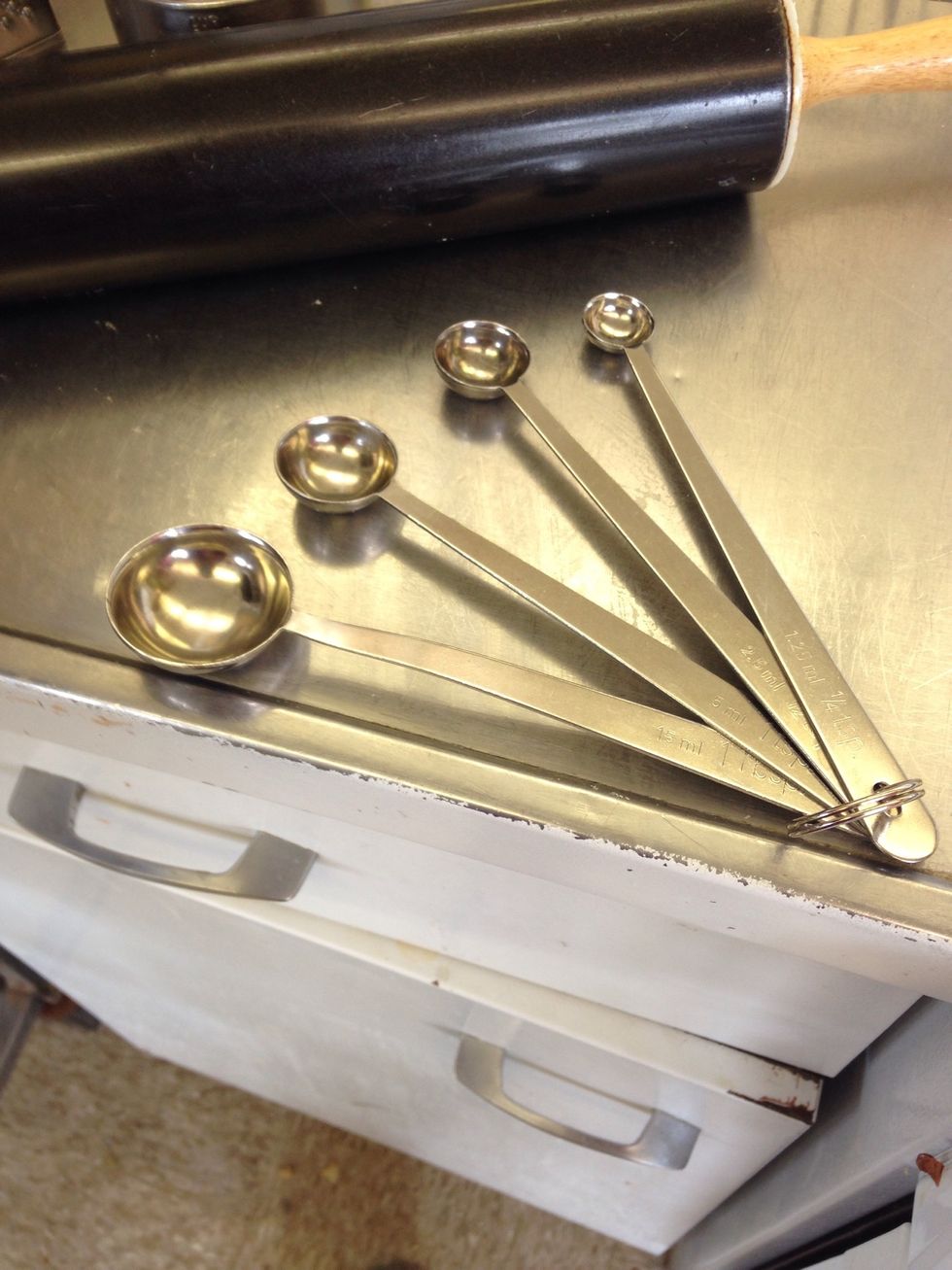 These are measuring spoons which is used to measure a certain amount of an ingredient , either liquid or dry, when cooking. I can use this to see the amount of sugar I need when cooking something.