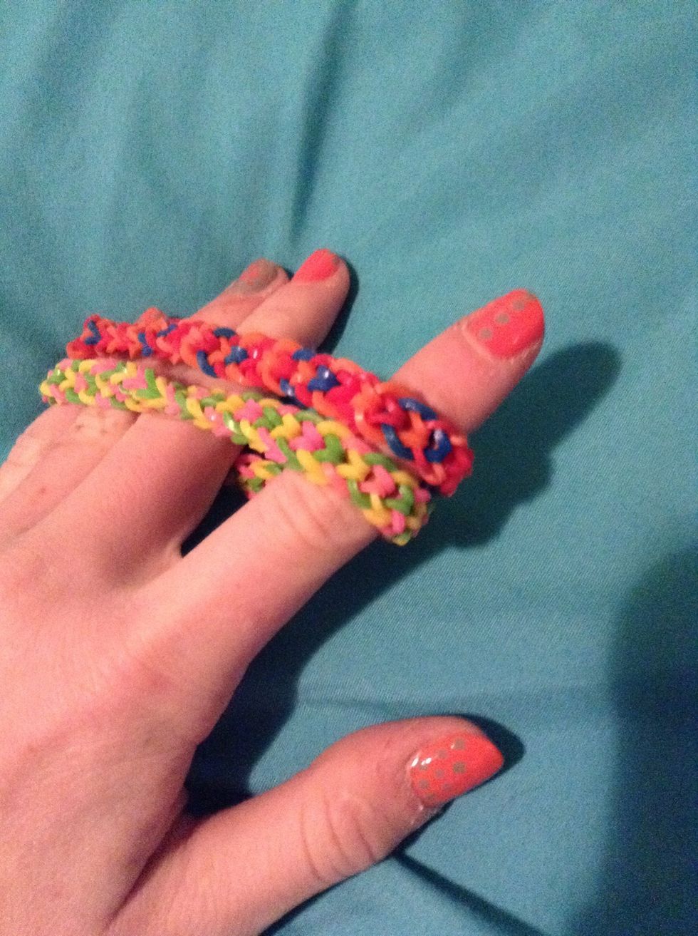 These are my 2 inverted fishtail bands:) hope you enjoyed:)