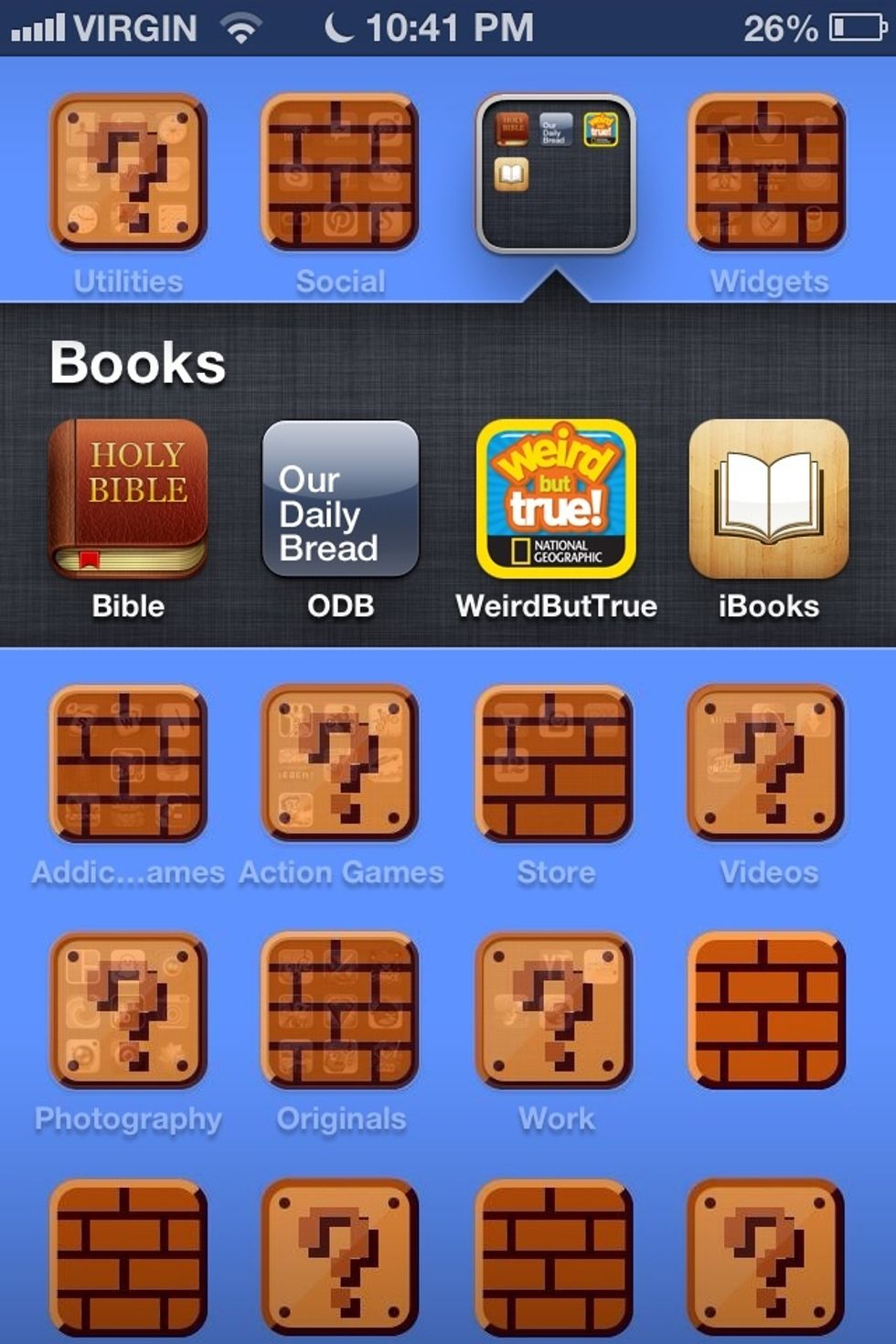 These are my book apps in my folder for books.