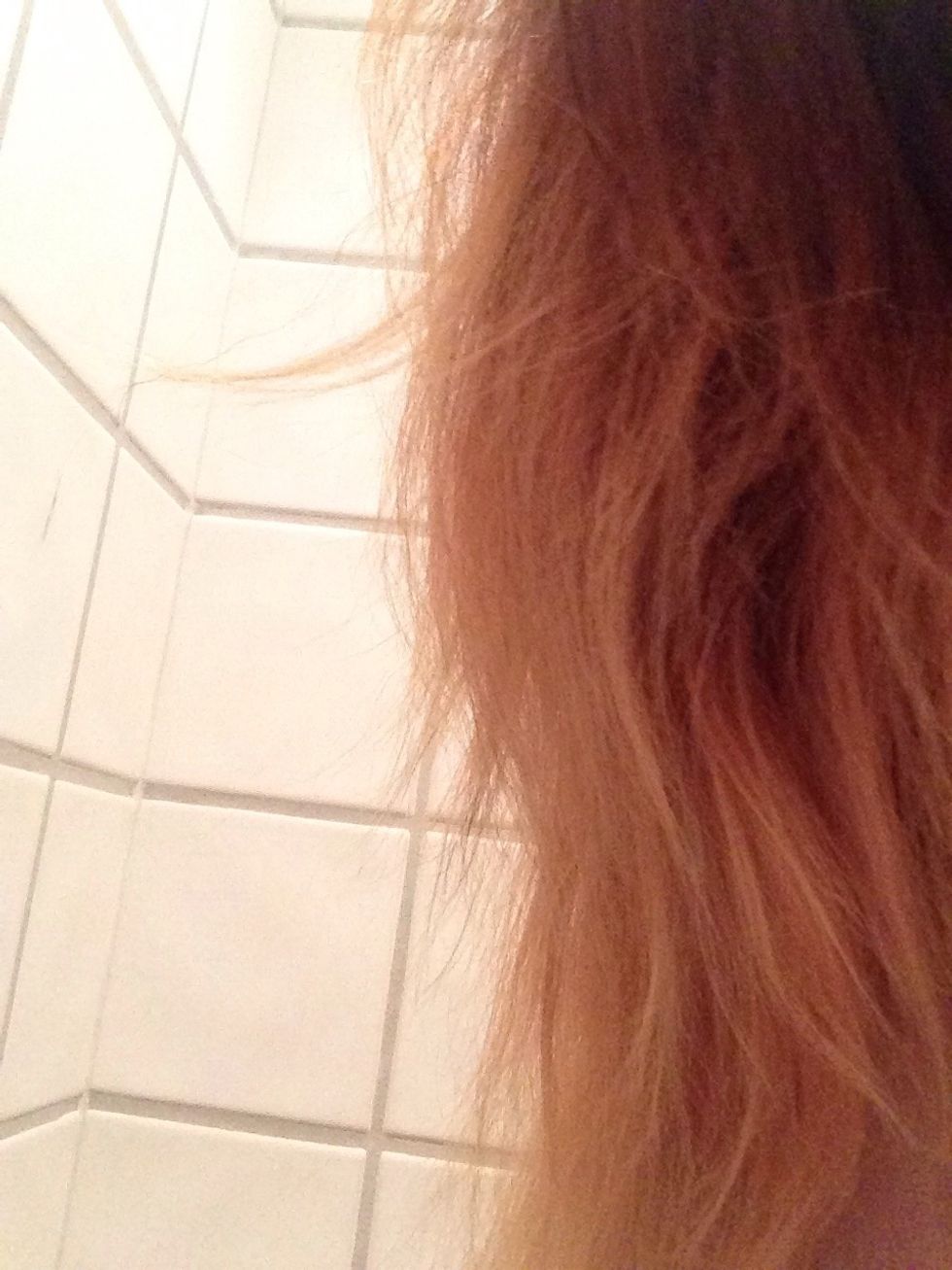 These are my layers after drying and brushing...