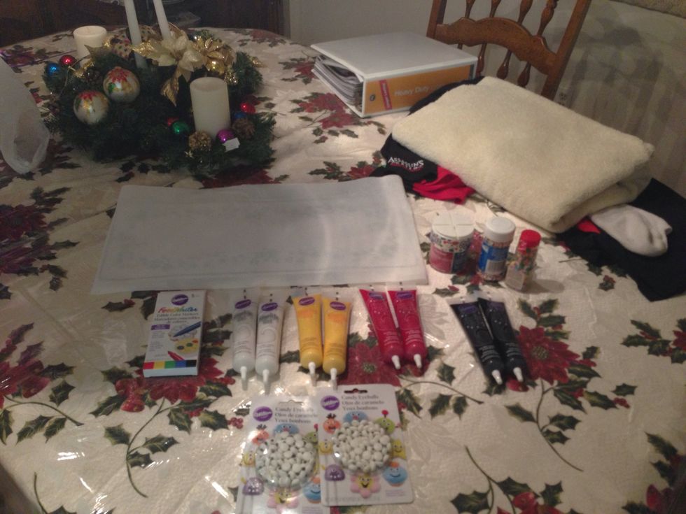 These are our frostings, eyes and sparkles!