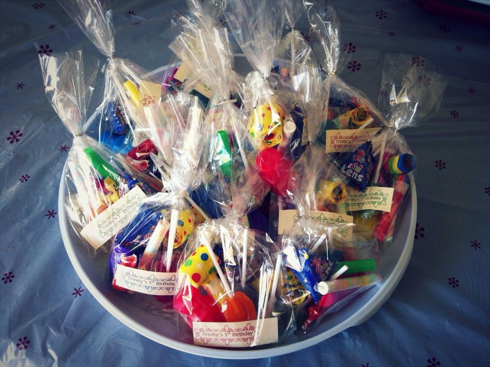 These are so quick to make; 24 bags in half hour.