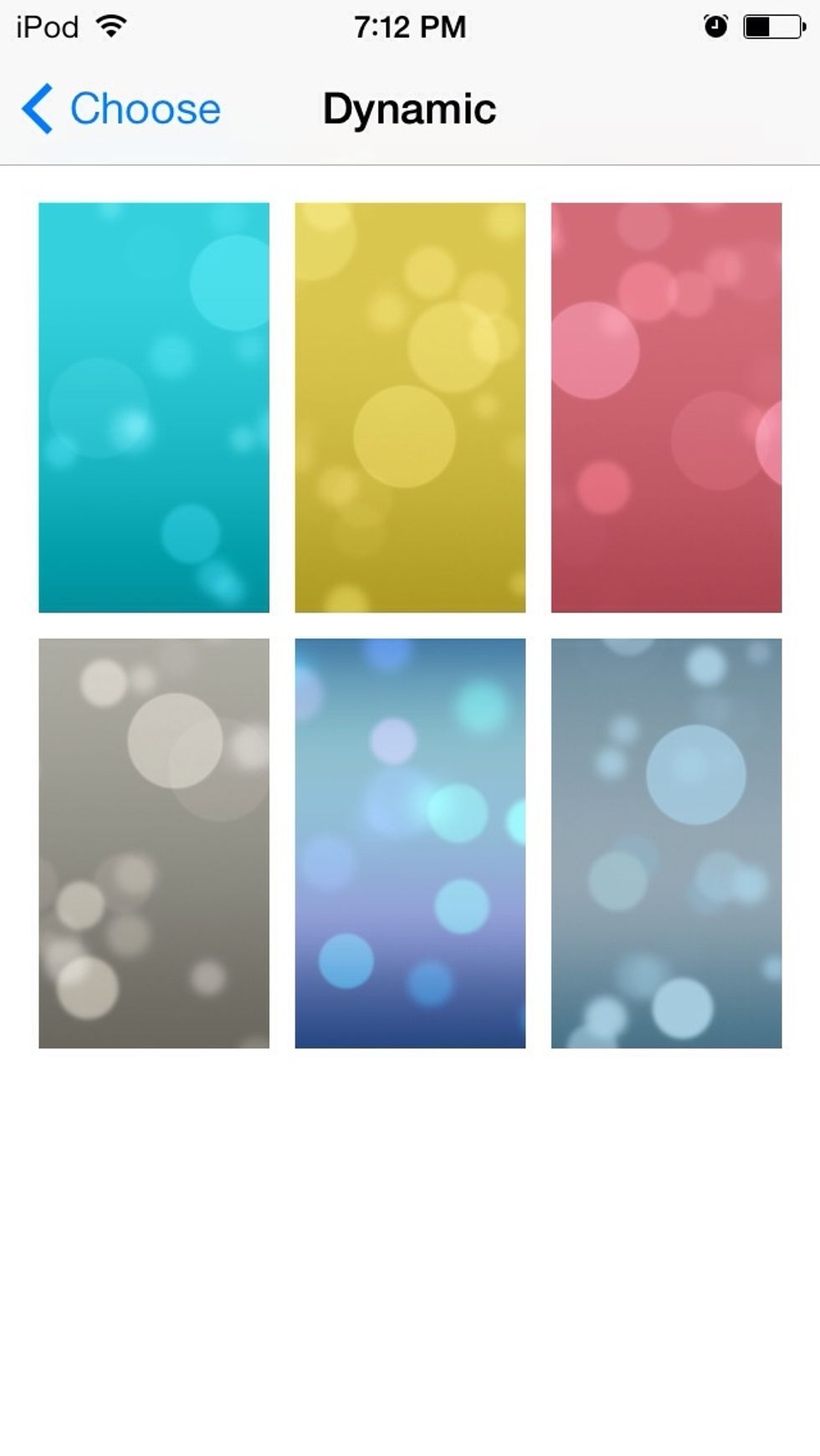 These are the available animated wallpapers.