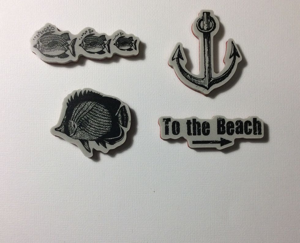 These are the BY THE SEA I have chosen for my accent stamped images. There are others in the sets you could choose from.