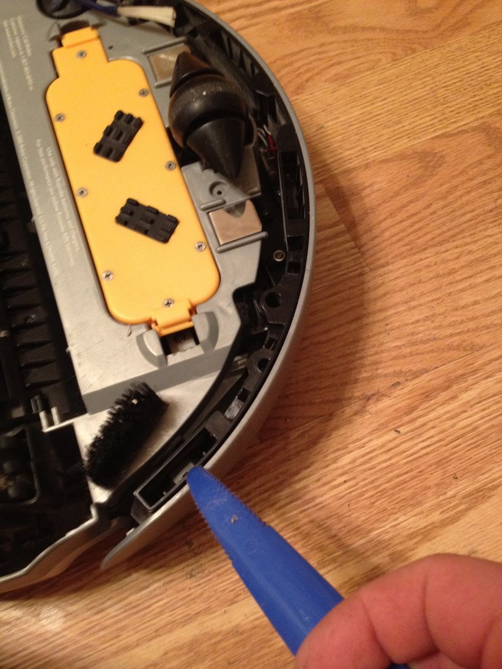 These are the Cliff sensors, and they keep your Roomba from falling over steps and such. If your Roomba constantly spins in circles, use compressed air and spray the dust out of each one.