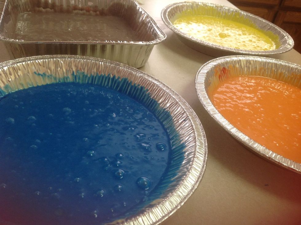 These are the colors. I have blue,orange,purple, and yellow.