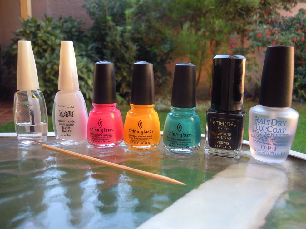 These are the colors that I used.