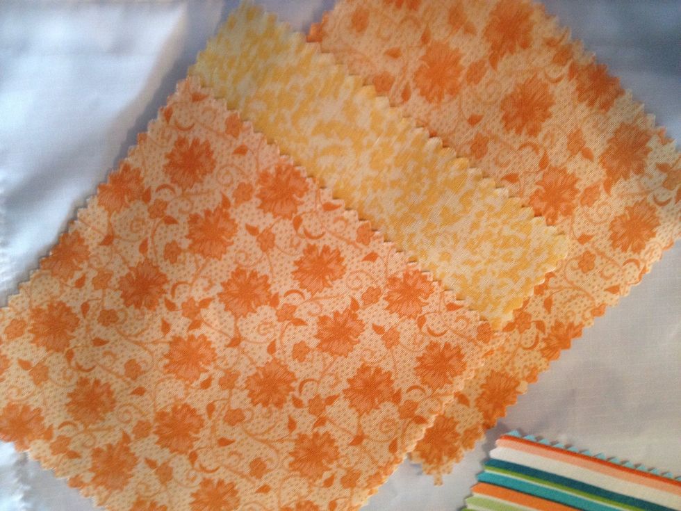 These are the fabric that I've decided to use.