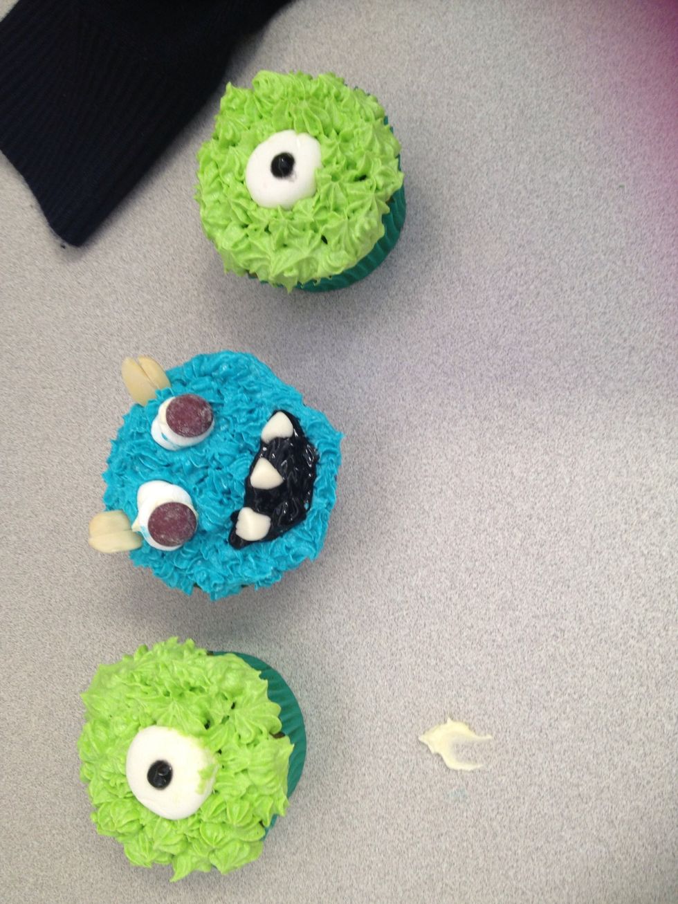 These are the finished cupcakes